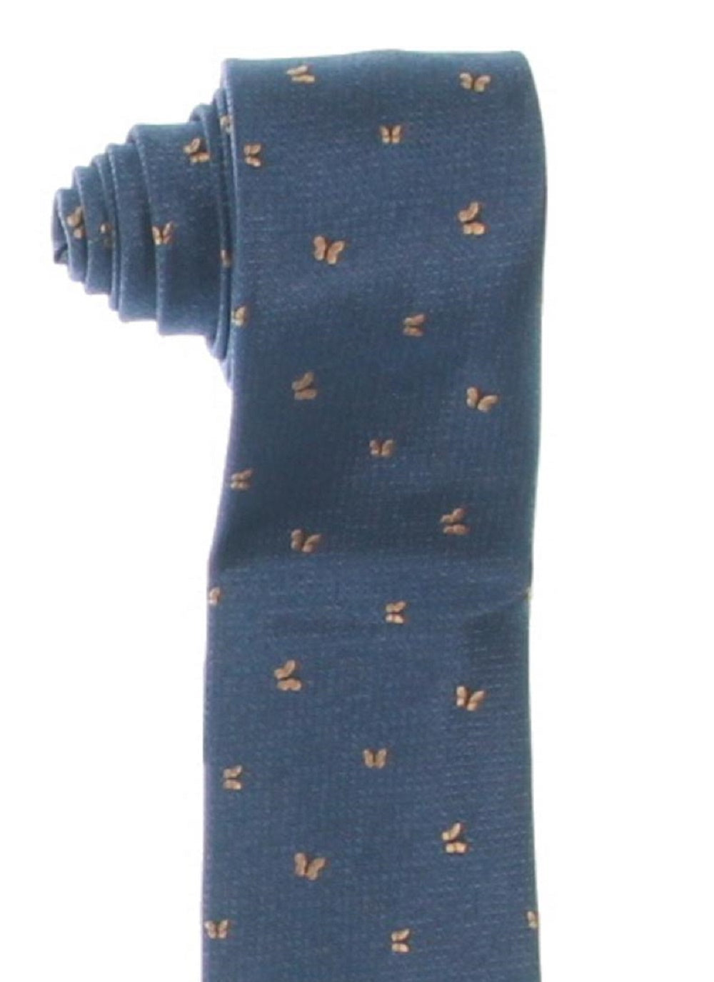 Tommy Hilfiger Men's Butterfly Silk Business Office Neck Tie Blue Size Regular