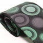 Van Heusen Men's One Geometric Circle Silk Neck Tie Black Regular