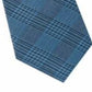 Calvin Klein Men's Graphite Neck Tie Silk Plaid Blue Size Regular