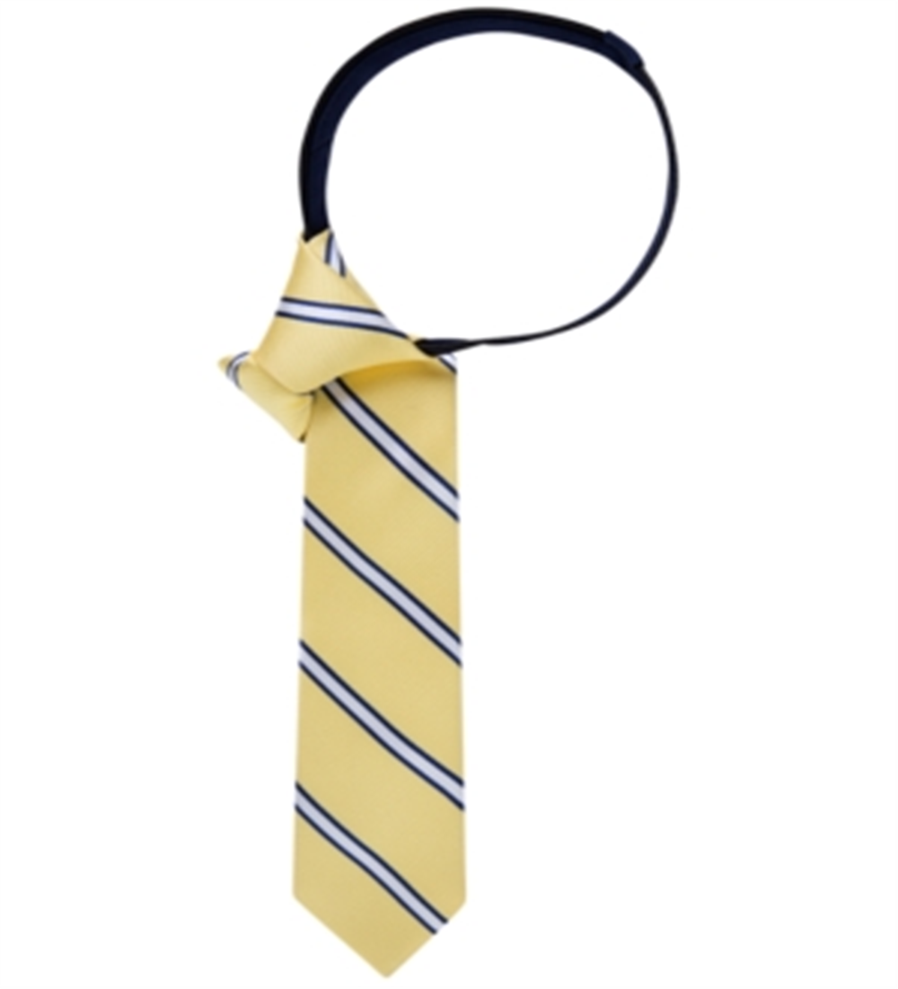 Tommy Hilfiger Boy's Repp Stripe PreTied Tie Yellow Size Regular