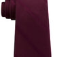Tommy Hilfiger Men's Textured Woven Stripe Silk Tie Red Size Regular