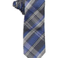 Kenneth Cole Reaction Men's Bianco Silk Plaid Neck Tie Blue Size Regular