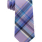 Tommy Hilfiger Men's Barbecue Plaid Silk Tie Purple Size Regular