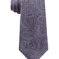 Michael Kors Men's Rich Texture Paisley Silk Tie Gray Size Regular