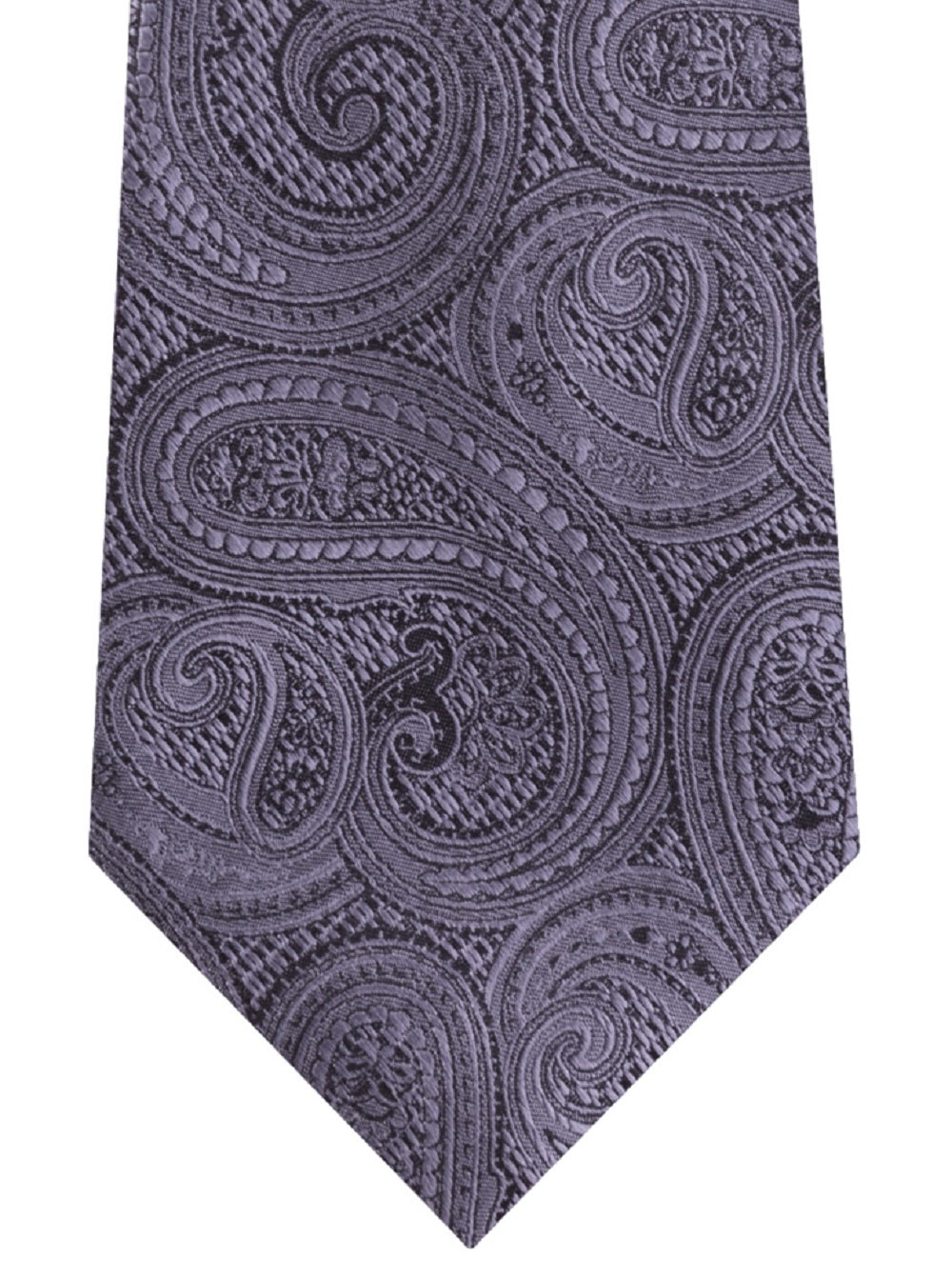 Michael Kors Men's Rich Texture Paisley Silk Tie Gray Size Regular