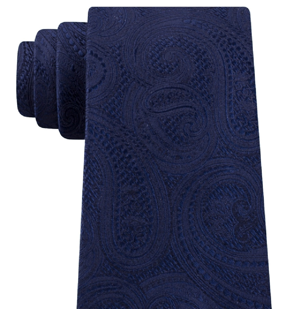 Michael Kors Men's Rich Texture Paisley Silk Tie Blue Size Regular