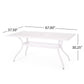 Celestine Outdoor Cast Aluminum Dining Table with Floral Lattice and Umbrella Holder
