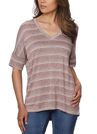 Calvin Klein Women's Knit Top Red Size Small