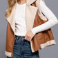 Active Usa - Faux Leather Inner Fur Vest