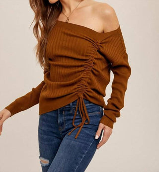 Hem & Thread - Ruched Asymmetrical Top