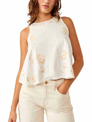Free People - FUN AND FLIRTY EMBROIDERED TOP
