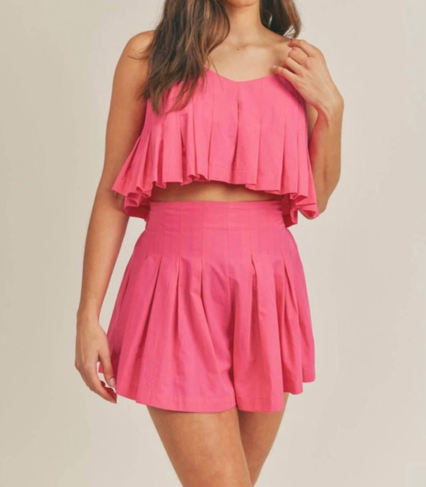 &Merci - Pleated Cami Short Set
