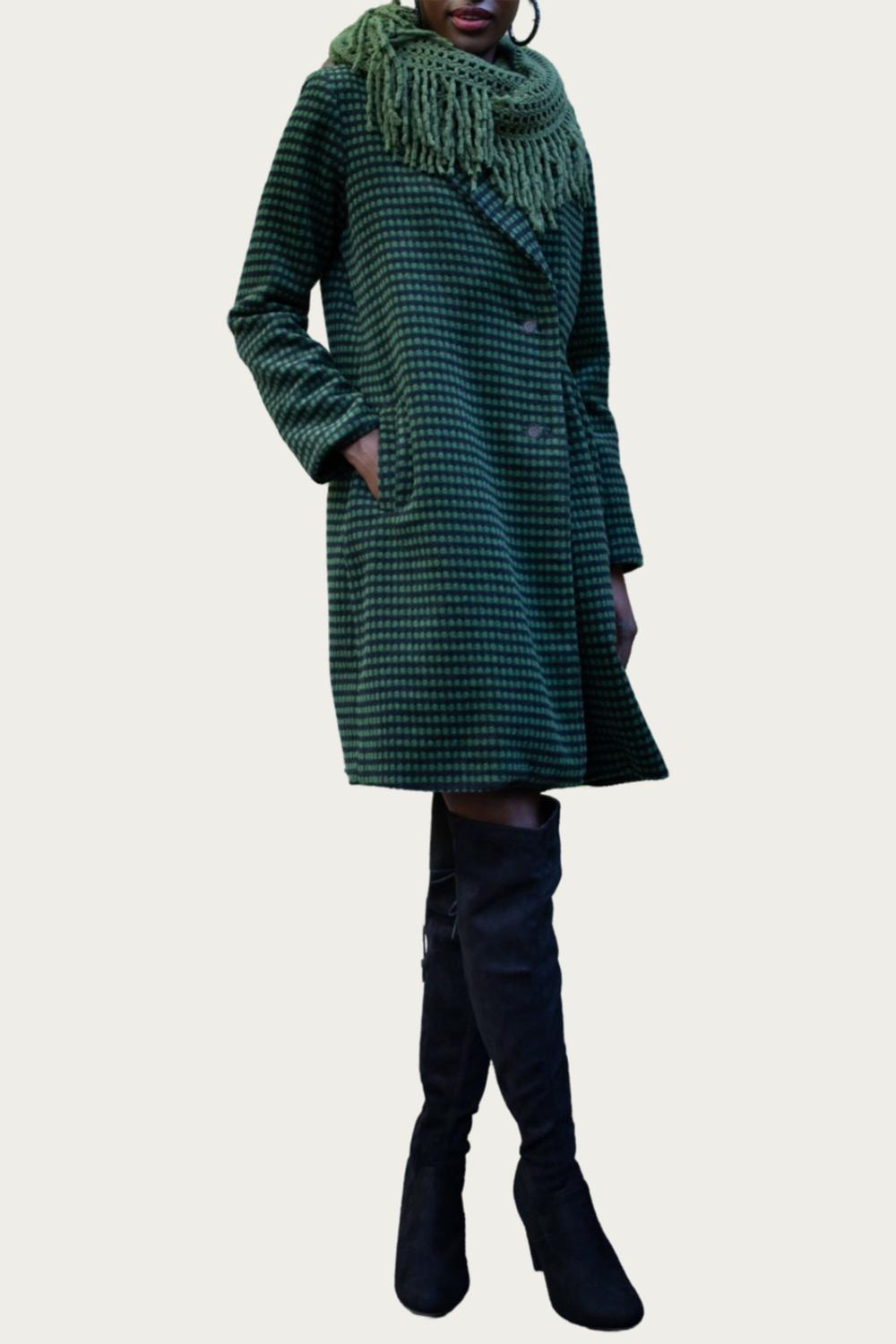 Eva Franco - CHESTER CHECKED DOUBLE-BREASTED COAT