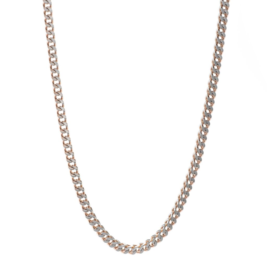 Invicta Jewelry Two-tone Stainless Steel 24" Franco Chain Necklace