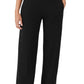 Eileen Fisher High Waist Straight Leg Pants in Black, Size Large