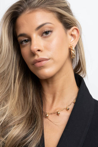 Sahira - Women's Ashlee Twist Hoop Earrings