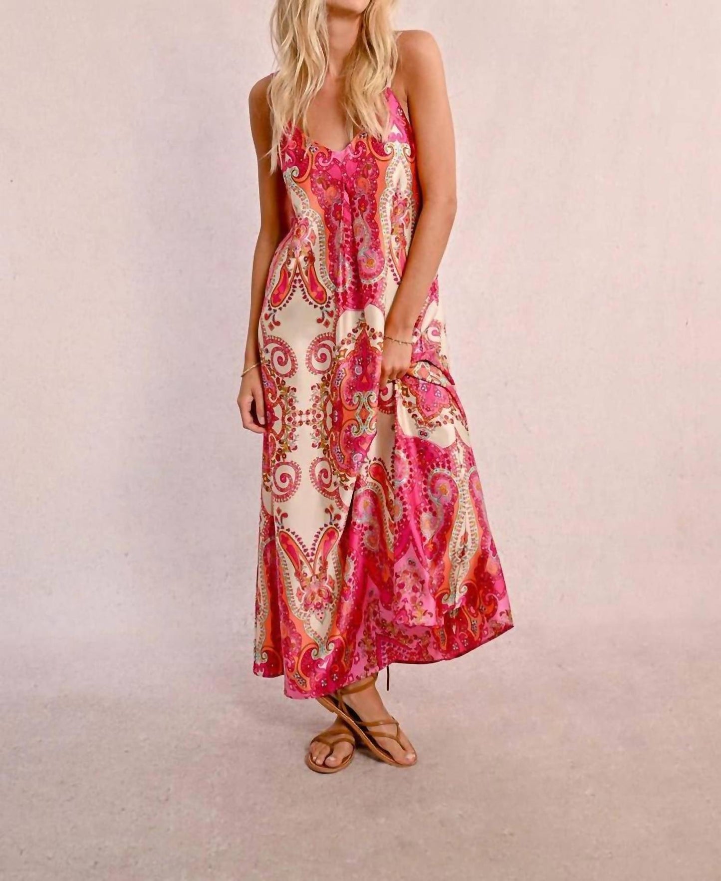 Molly Bracken - Women's Daphne Long Satin Dress