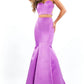 Rachel Allan - Matte Satin Two-piece Mermaid Gown