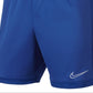 Nike Men's Dri Fit Academy Soccer Game Shorts Blue Size Large