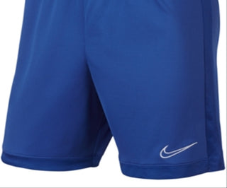Nike Men's Dri Fit Academy Soccer Game Shorts Blue Size Large