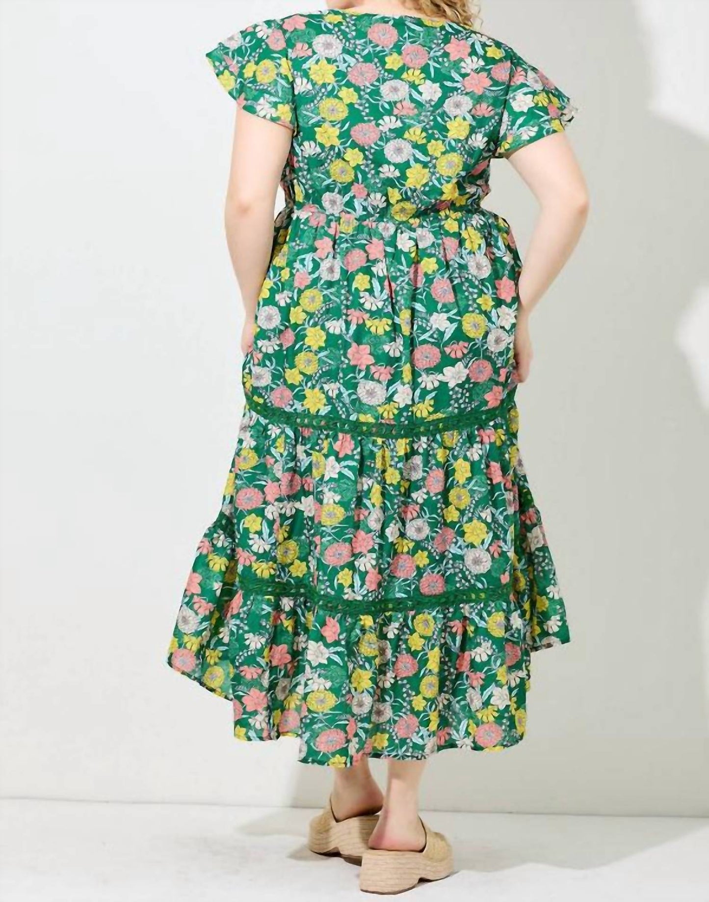 Baevely By Wellmade - Seeing V-neck Maxi Dress