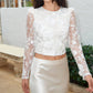 Astr - Bryne Floral Appliqué Top
