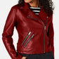 Coffeeshop Junior's Faux Leather Moto Jacket Red Size Small