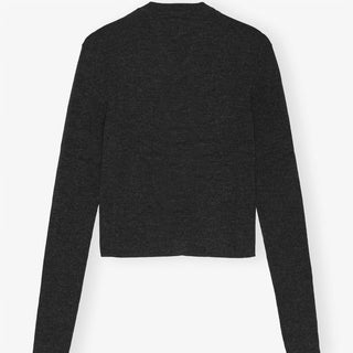 Ganni - Mini Ribbed Merino Cardigan