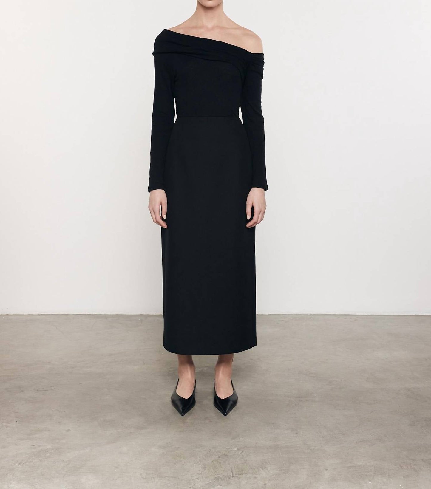 Enza Costa - CASHMERE ONE-SHOULDER DRAPE TOP