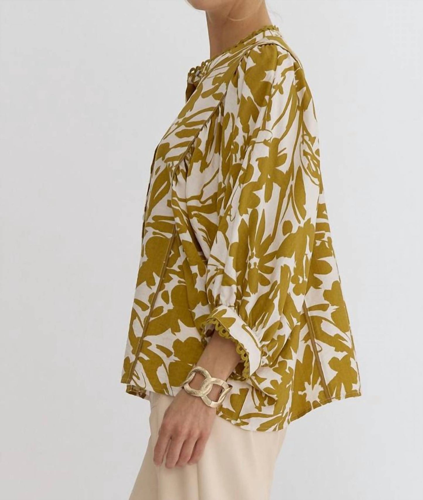 Entro - Dijon Printed Blouse