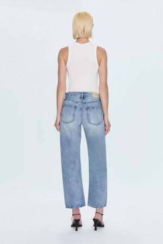 Pistola - Lexi Mid Rise Bowed Straight Jeans
