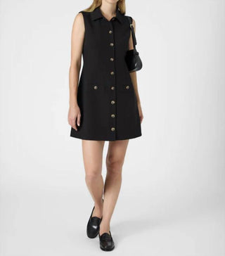 French Connection - Azra Twill Sleeveless Button Dress