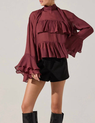 Astr - Fae Long Bell Sleeve Top