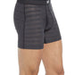 Saxx Hot Men's Shot Stripe Performance Boxer Briefs Black Size X-Large