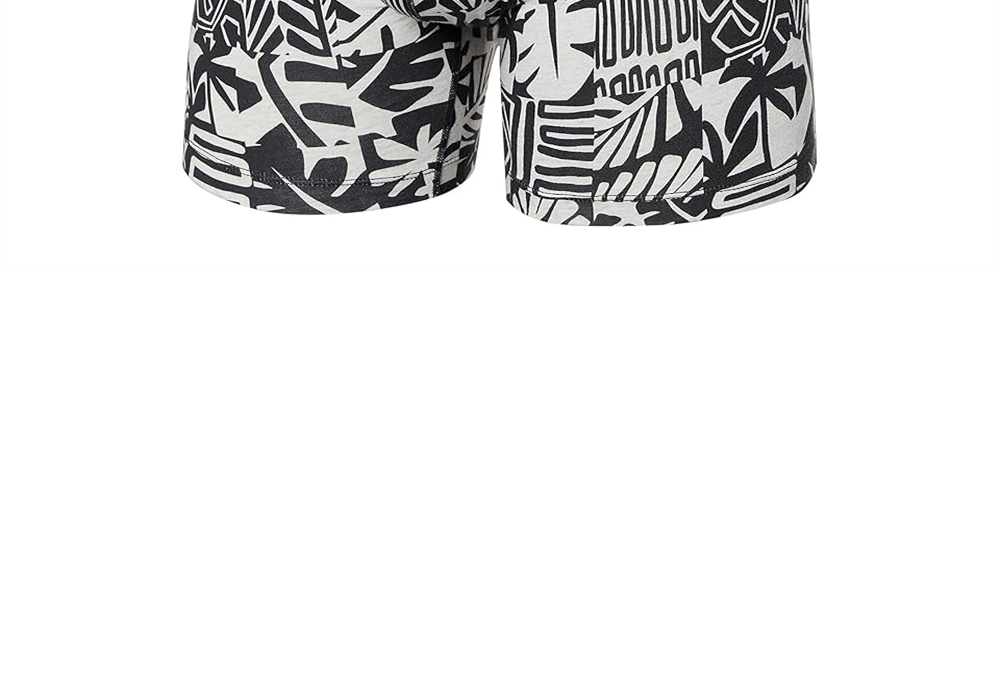 Saxx Men's Underwear - Beach Tiles/Black Droptemp Cooling Cotton Boxer Brief with Fly Size L