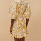 Farm Rio - Lace Nature Short Sleeve Mini Dress