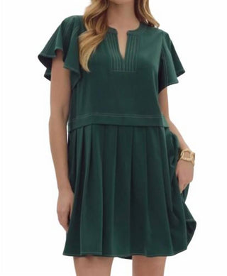 Entro - Flutter Sleeve Mini Dress