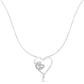 .925 Sterling Silver 1/10 cttw Diamond Heart Pendant Necklace (H-I, I1-I2)