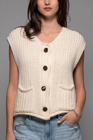Wishlist - Coastal Breeze Sleeveless Knit Vest