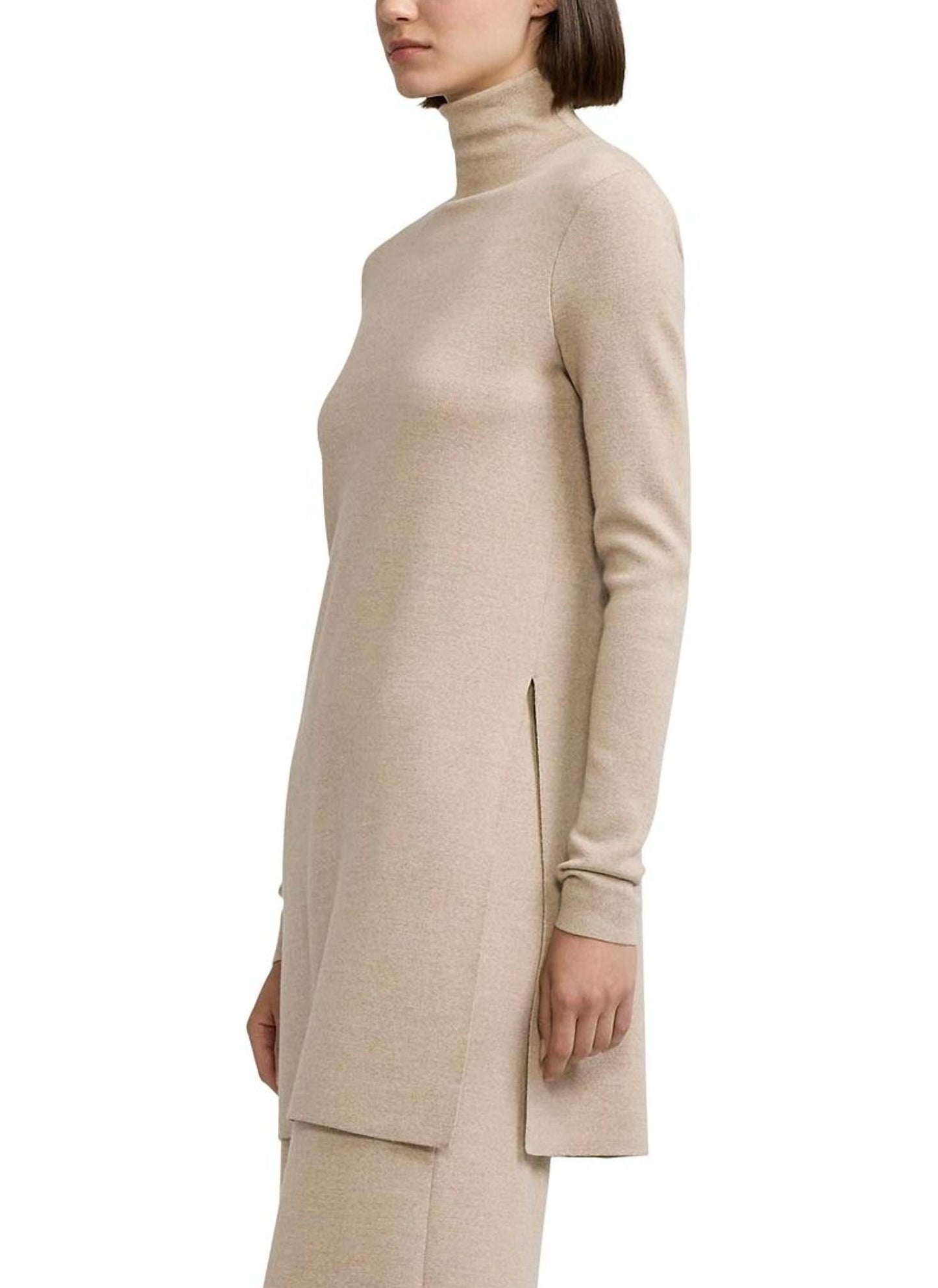 Ralph Lauren - Merino Wool Mockneck Tunic Sweater