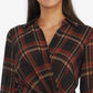 Laundry By Shelli Segal Women's Front Knot Blouse Red Size Large