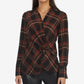 Laundry By Shelli Segal Women's Front Knot Blouse Red Size Large