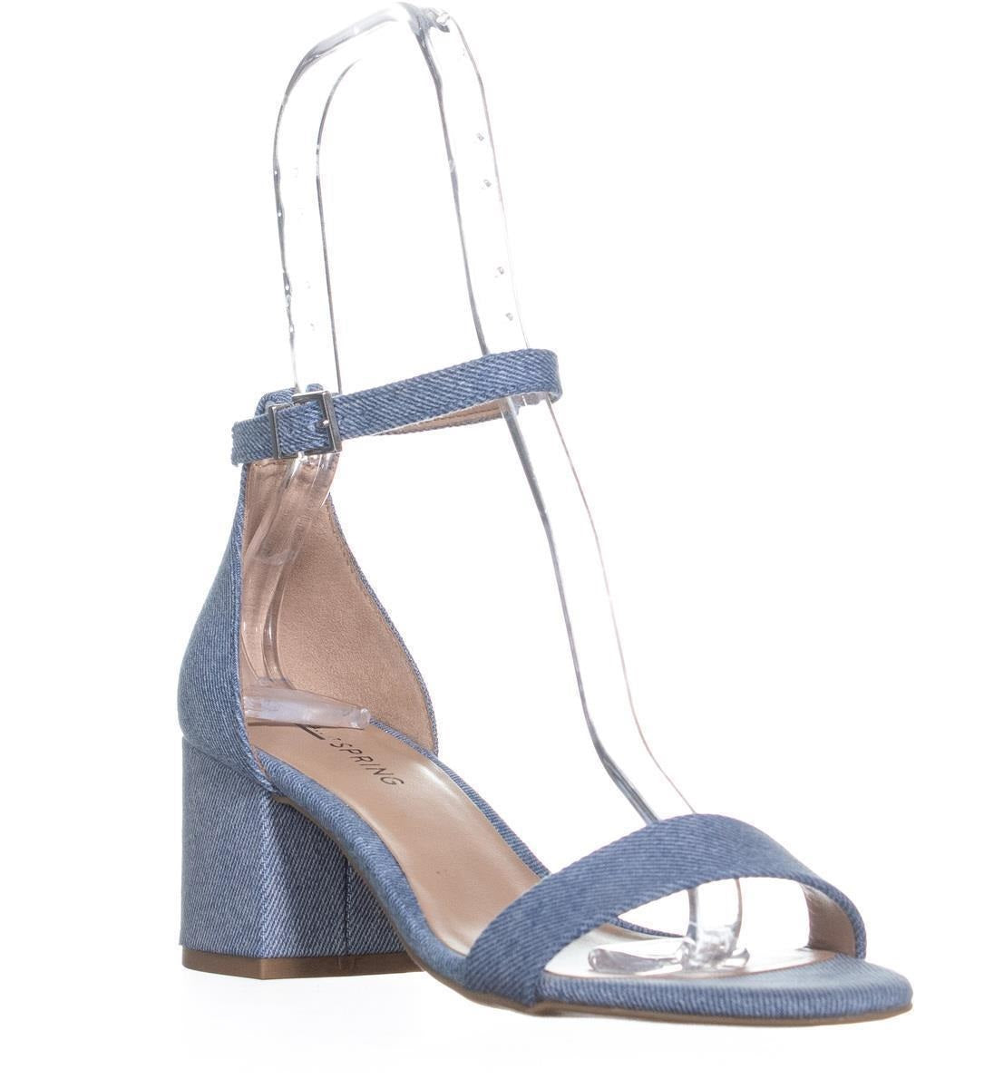 Call It Spring Women's Stangarone Ankle Strap Sandals Blue Size 8 M