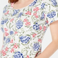Karen Scott Women's Printed T-Shirt White Size Small