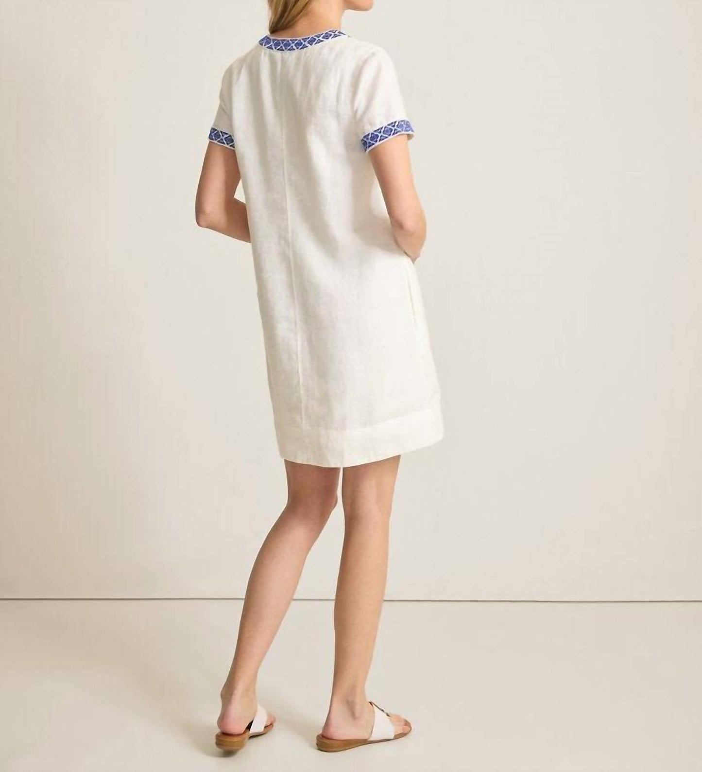 Tommy Bahama - Two Palms Costal Tiles Print Linen Dress