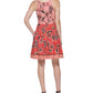 Vince Camuto Women's Mixed Print Darted Dress Pink Size 14