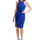Vince Camuto Women's Halter Bodycon Dress Blue