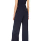 Vince Camuto Women's Cap Sleeve V Neck Evening Wide Leg Jumpsuit Blue Size 4