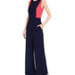 Vince Camuto Women's Colorblocked Jumpsuit Red Size 8
