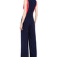 Vince Camuto Women's Colorblocked Jumpsuit Red Size 8